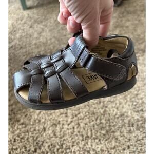 Max & Jake Toddler Boy Sz. 7 Classic Brown Fisherman Sandals. Great Pair